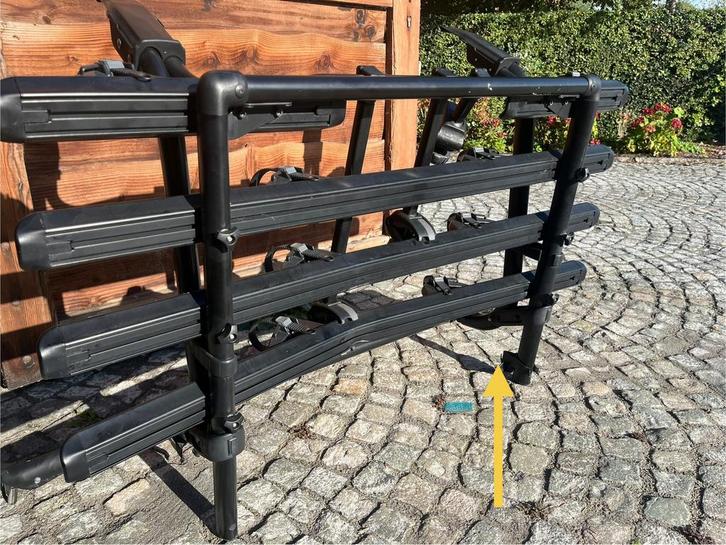 VW Fietsendrager zwart klep transporter mulivan California, Auto diversen, Fietsendragers, Gebruikt, Achterklepdrager, 3 fietsen of meer