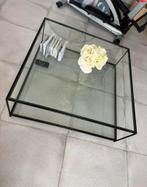 Glazen salontafel, Huis en Inrichting, Glas, Zo goed als nieuw, Vierkant