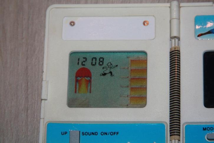 Oud retro computerspelletje , Pizza , Tandy, Verzamelen, Speelgoed, Gebruikt, Ophalen of Verzenden