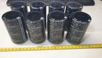jw1361: 8 stuks electrolytische condensatoren 120V 10.000µF, Ophalen of Verzenden