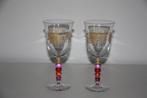 Feestelijk wijnglas of water glas * 2 stuks, Ophalen of Verzenden, Gebruikt, Frisdrankglas