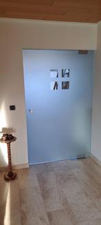 Glazen binnendeur, 1m28 breedte, Ophalen, Zo goed als nieuw, Binnendeur