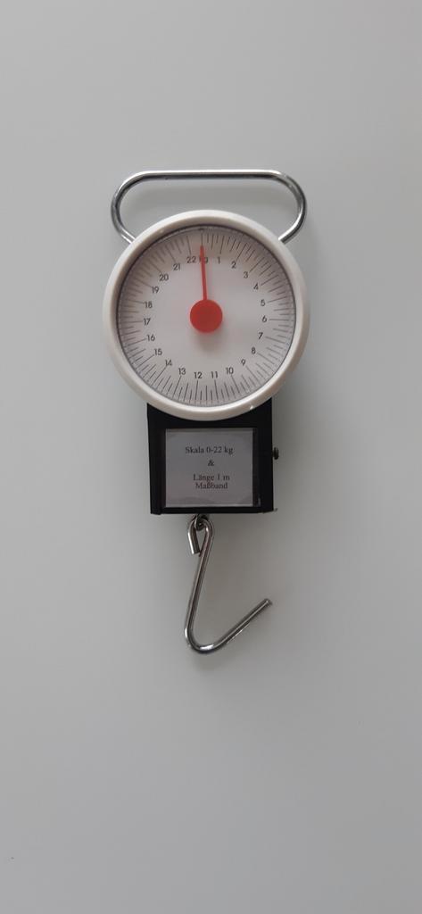Arca analoge weegschaal 0–22 kg + Meetlint tot 100 cm! ️, Watersport en Boten, Hengelsport | Algemeen, Gebruikt, Ophalen of Verzenden