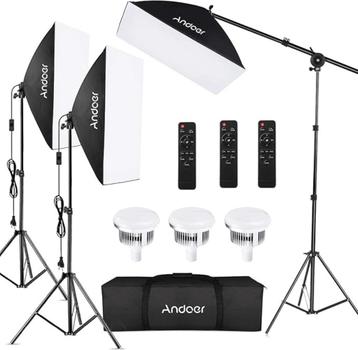 nieuwe set studio softboxen beschikbaar voor biedingen