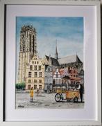Aquarel schilderij Mechelen, Enlèvement