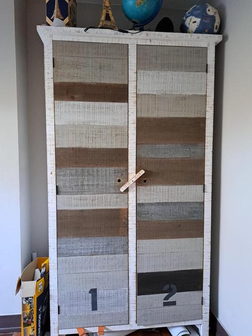 Armoire style "bord de mer" Maisons du monde, Huis en Inrichting, Kasten | Kleerkasten, Zo goed als nieuw, Ophalen
