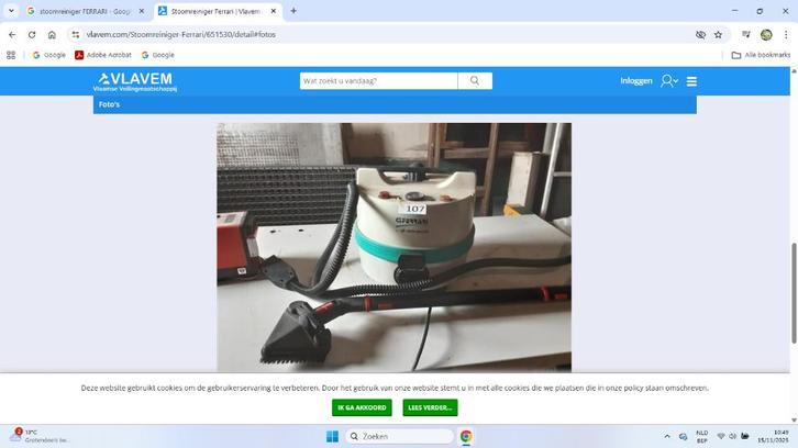 stoomreiniger, Elektronische apparatuur, Stoomapparaten, Gebruikt, Stoomreiniger, Ophalen