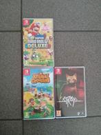 Nintendo switch spellen Mario bros, animal crossing, stray, Games en Spelcomputers, Ophalen, Zo goed als nieuw