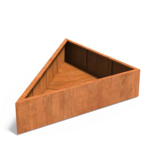 cortenstaal plantenbak / bloembak / boombak DRIEHOEK, Tuin en Terras, Bloembakken en Plantenbakken, Nieuw, Metaal, Balkon, Tuin