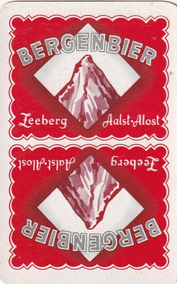 B 16 B / S K BERGENBIER ZEEBERG AALST ROOD GRIJS WIT, Enlèvement ou Envoi, Neuf, Carte(s) à jouer