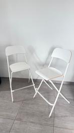 Barstoelen FRANKLIN opklapbaar wit -IKEA, Huis en Inrichting, Zo goed als nieuw, Ophalen