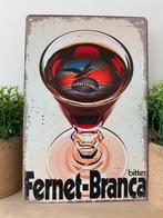 Metalen reclamebord Fernet-Branca, Ophalen of Verzenden, Nieuw, Reclamebord