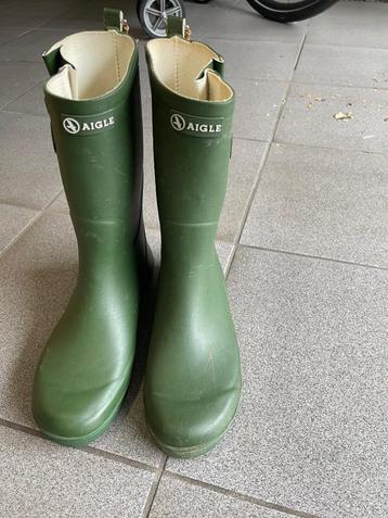 Regenlaarzen aigle kind maat 36, Comme neuf, Enlèvement, Bottes, Garçon ou Fille