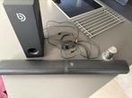 Lot : Barre de son BOMAKER 190w sub +  sub Logitech, Audio, Tv en Foto, Home Cinema-sets, Ophalen of Verzenden, Zo goed als nieuw