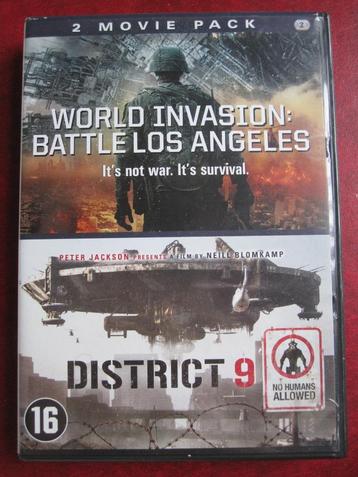 World invasion: Battle Los Angeles + District 9 (2 disc) beschikbaar voor biedingen