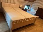 Lit 160x220 électrique, Huis en Inrichting, Slaapkamer | Bedden, Ophalen, Verstelbaar, Beige, Zo goed als nieuw