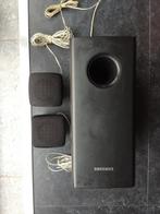Samsung subwoofer met 2 kleine surround boxen, Ophalen of Verzenden, Zo goed als nieuw, Subwoofer