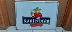 Plaque émaillée Kanterbrau (Emaillerie Belge), Collections, Marques de bière, Panneau, Plaque ou Plaquette publicitaire, Comme neuf