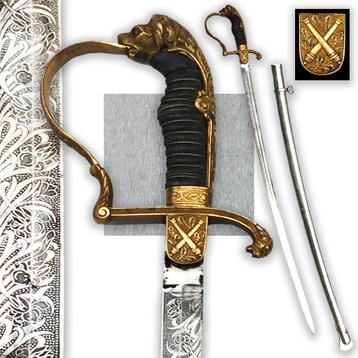 🚨Zeldzame PRUSSIAN Artillery Deluxe Saber, uit. Super ORIGI beschikbaar voor biedingen