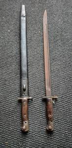 Set van 2 Engelse bajonetten uit de Tweede Wereldoorlog, Verzamelen, Ophalen of Verzenden