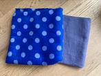 2 lappen fleece: effen lichtpaarse en met bolletjes, Ophalen of Verzenden
