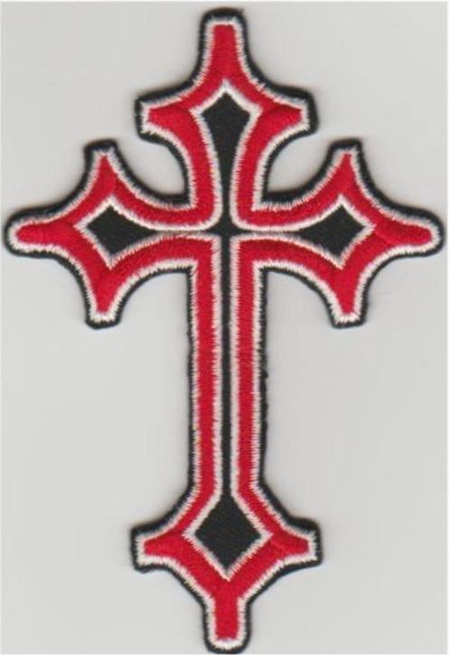 Keltisch Kruis stoffen opstrijk patch embleem #2, Motoren, Accessoires | Overige, Nieuw, Verzenden
