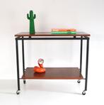 Vintage Teak Trolley – Bijzettafel – Stiemsma Coen de Vries, Antiek en Kunst, Ophalen