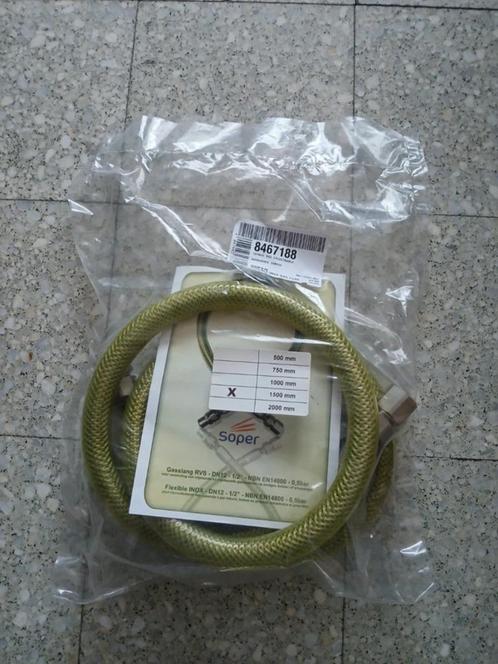 gasslang voor aansluiting gasfornuis (nieuw), Huis en Inrichting, Keuken | Keukenelementen, Nieuw, 100 tot 150 cm, Groen, Overige kleuren