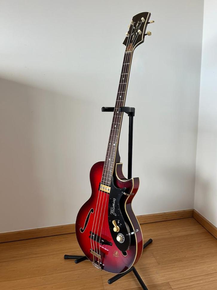 Framus 5/149 Star Bass elektrische basgitaar — 1961, Muziek en Instrumenten, Snaarinstrumenten | Gitaren | Bas, Gebruikt, Elektrisch