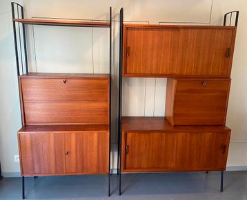 Vintage freestanding wall-unit teak