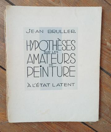Jean Bruller Hypothèses Paris 1927 Picasso Matisse Bonnard beschikbaar voor biedingen