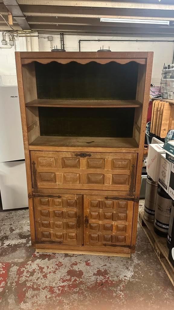 Vaisselier en bois massif, Huis en Inrichting, Kasten | Buffetkasten, Gebruikt, Eikenhout, Ophalen