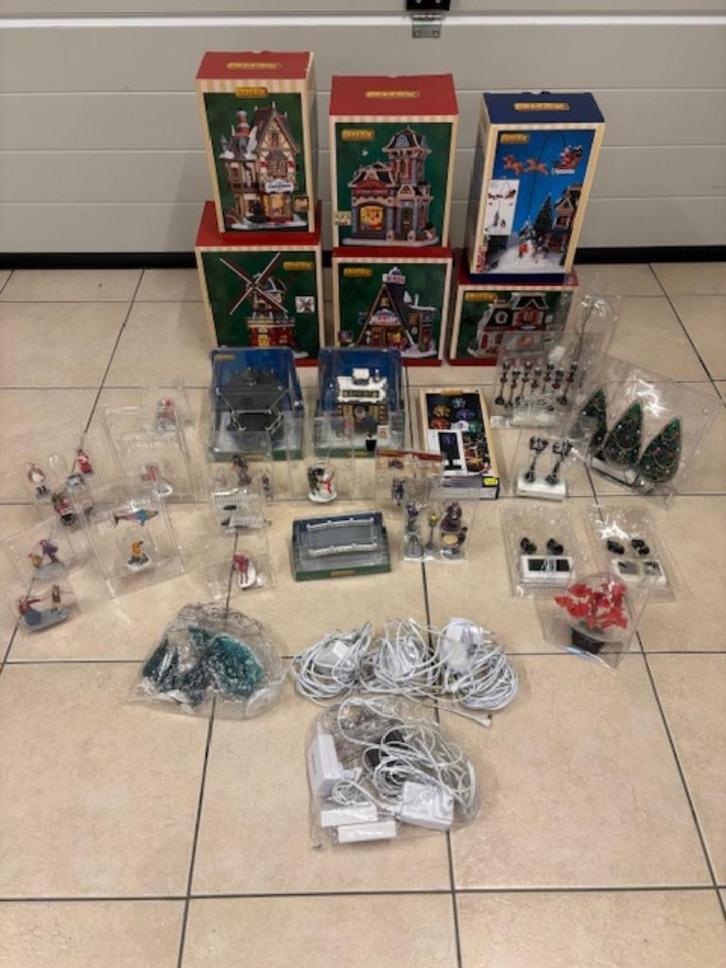 Gros lot décorations de Noël Lemax, Divers, Noël, Comme neuf, Enlèvement