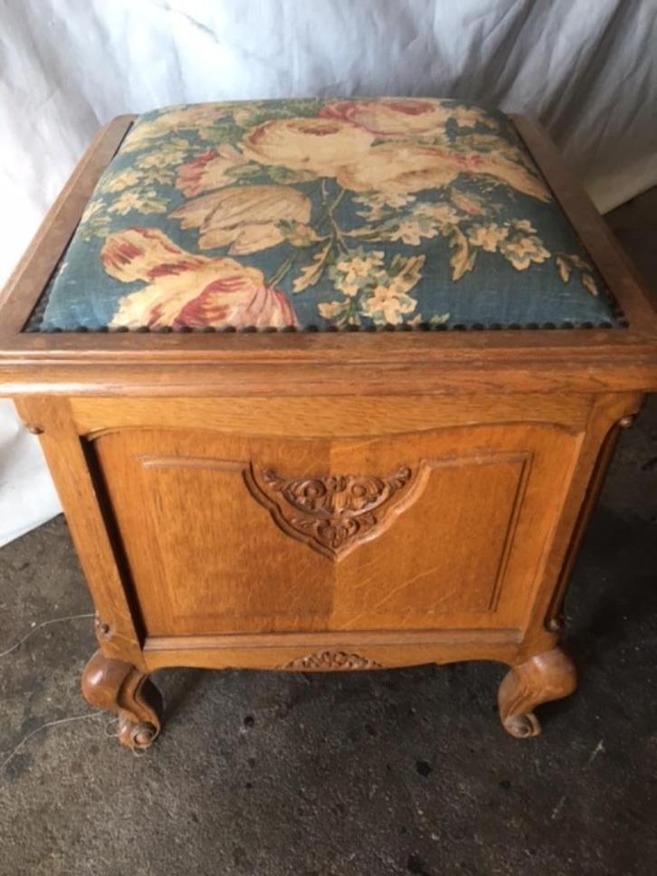 KOFFERSTOEL, Antiek en Kunst, Antiek | Meubels | Stoelen en Sofa's, Ophalen