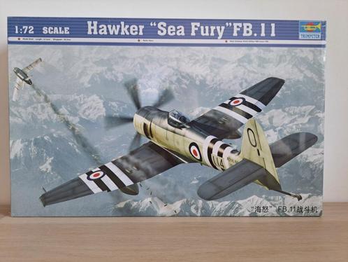Trumpeter 01631 - Hawker Sea Fury FB.11 (1/72), Hobby en Vrije tijd, Modelbouw | Vliegtuigen en Helikopters, Nieuw, Vliegtuig