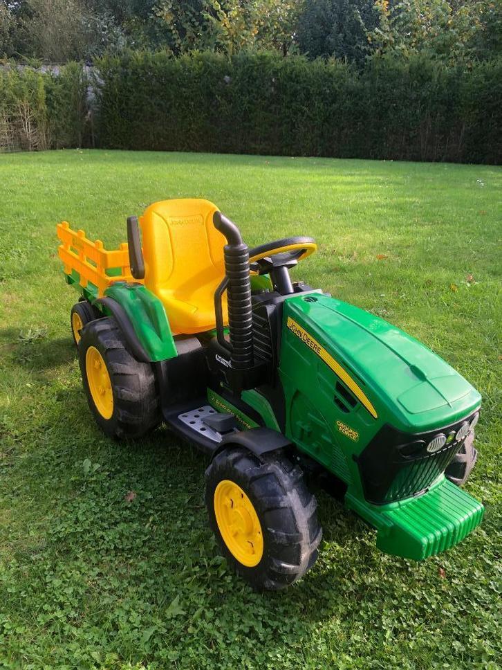 Kindertractor John Deere, Kinderen en Baby's, Speelgoed | Buiten | Accuvoertuigen, Zo goed als nieuw, Ophalen