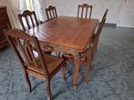 Table +6 chaises assorties, Maison & Meubles, Enlèvement, Comme neuf