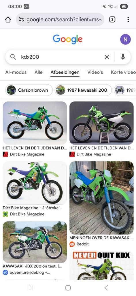 Kawasaki kdx 200 220 gezocht, Fietsen en Brommers, Minibikes, Midibikes en Pitbikes, Ophalen