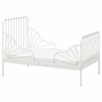 IKEA Minnen wit kinderbed, Ophalen, 85 tot 100 cm, 140 tot 160 cm, Zo goed als nieuw
