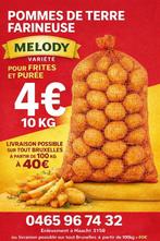 Pomme de terre, Enlèvement ou Envoi