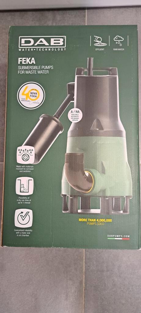 DAB FEKA 600 M-A dompelpomp vuilwater. Nieuw in doos., Tuin en Terras, Waterpompen, Nieuw, Elektrisch, Dompelpomp, Ophalen of Verzenden