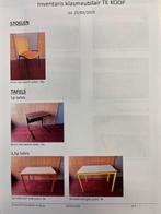 Verkoop 2dehands schoolmeubilair, Ophalen, Gebruikt, Bruin, Vijf, Zes of meer stoelen