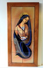 Onze Lieve Vrouw / Madonna keramiek tegels, Antiek en Kunst, Curiosa en Brocante, Ophalen of Verzenden