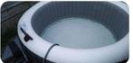 Intex PureSpa Bubble Greywood jacuzzi, Tuin en Terras, Bubbelbaden en Hottubs, Ophalen, Zo goed als nieuw, Afdekzeil, Opblaasbaar