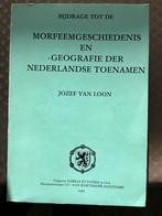 Morfeemgeschiedenis en geografie  nederlandse toenamen, Ophalen, Zo goed als nieuw