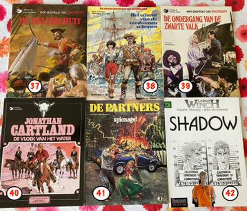 strips: Roodbaard, Jonathan Cartland, De Blauwbloezen, enz.. beschikbaar voor biedingen