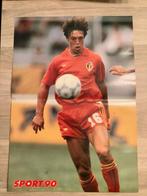 Poster Rode Duivel Nico Claesen uit 1990, Verzamelen, Sportartikelen en Voetbal, Ophalen of Verzenden, Zo goed als nieuw, Poster, Plaatje of Sticker
