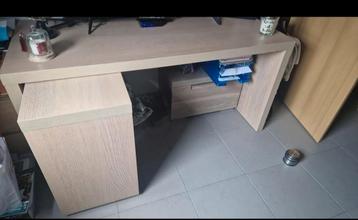 Bureau plaqué chêne clair  beschikbaar voor biedingen