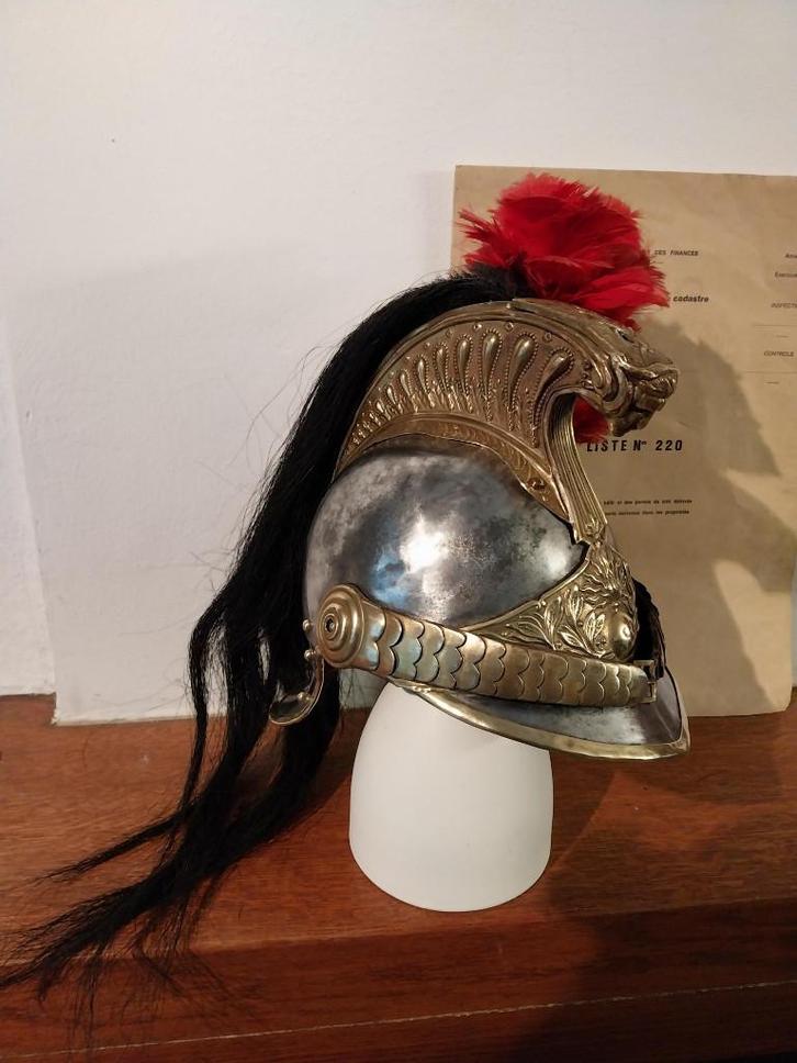Casque cavalerie Dragon régimenté, Collections, Objets militaires | Général, Autres, Enlèvement ou Envoi