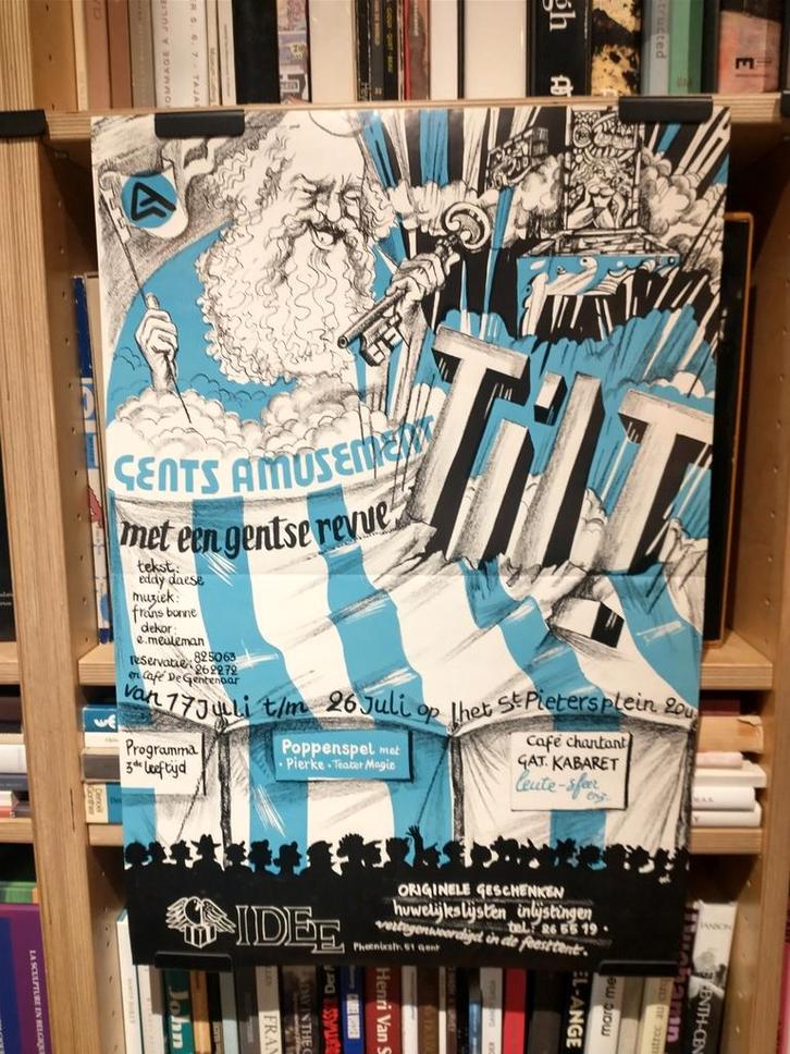 Gent amusement met een Gentse revue, Verzamelen, Posters, Gebruikt, Muziek, Ophalen of Verzenden